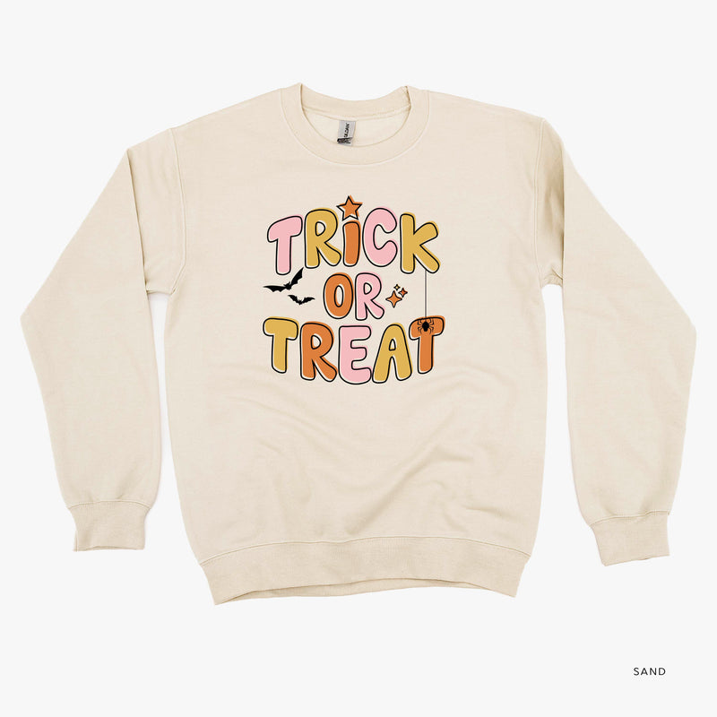 Trick or Treat (PINK/ORANGE) - Basic Fleece Crewneck