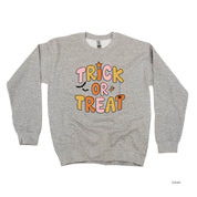 Trick or Treat (PINK/ORANGE) - Basic Fleece Crewneck Little Mama Shirt Shop LLC