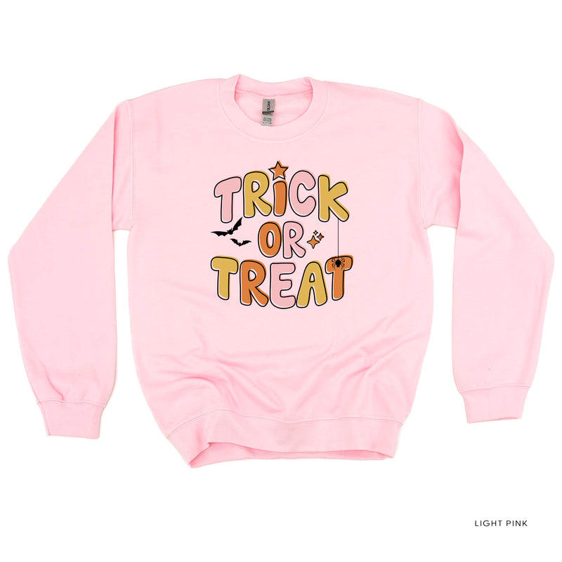 Trick or Treat (PINK/ORANGE) - Basic Fleece Crewneck