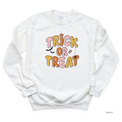 Trick or Treat (PINK/ORANGE) - Basic Fleece Crewneck Little Mama Shirt Shop LLC