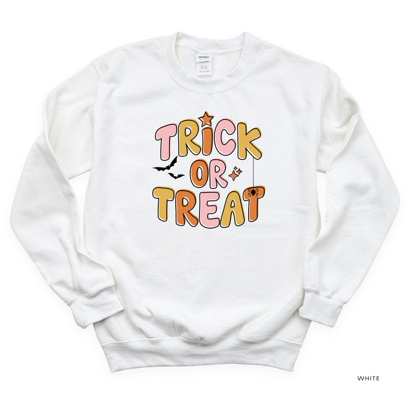 Trick or Treat (PINK/ORANGE) - Basic Fleece Crewneck