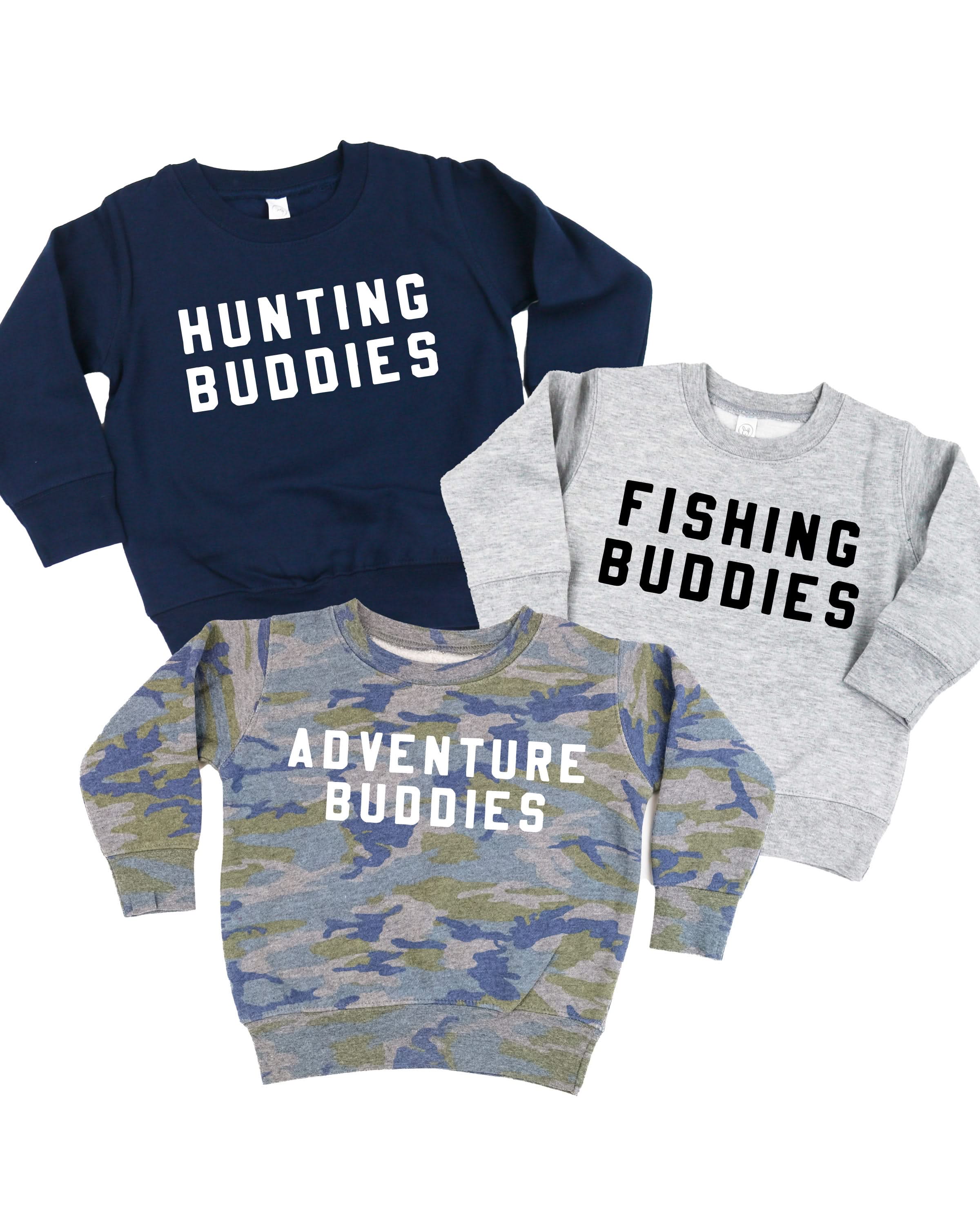 "Outdoor" Buddies - Choose your Design - Child Sweater Little Mama Shirt Shop