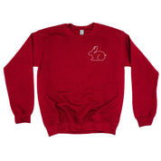 Outline Bunny (pocket) - BASIC Fleece Little Mama Shirt Shop LLC
