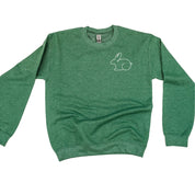 Outline Bunny (pocket) - BASIC Fleece Little Mama Shirt Shop LLC