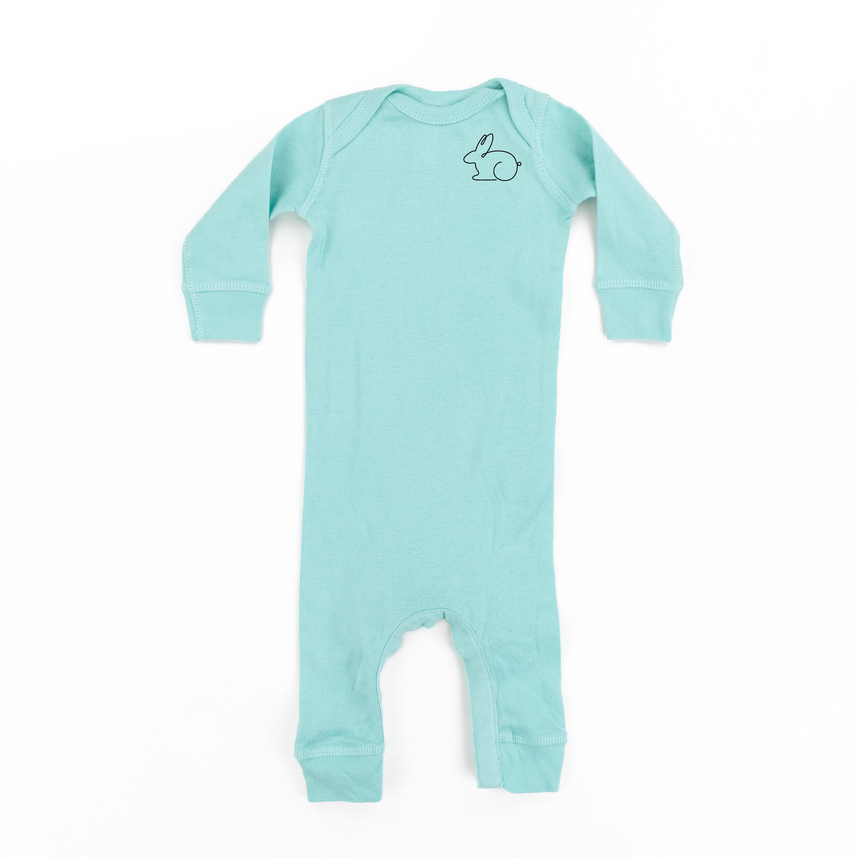 Outline Bunny (pocket) - Baby Sleeper Little Mama Shirt Shop