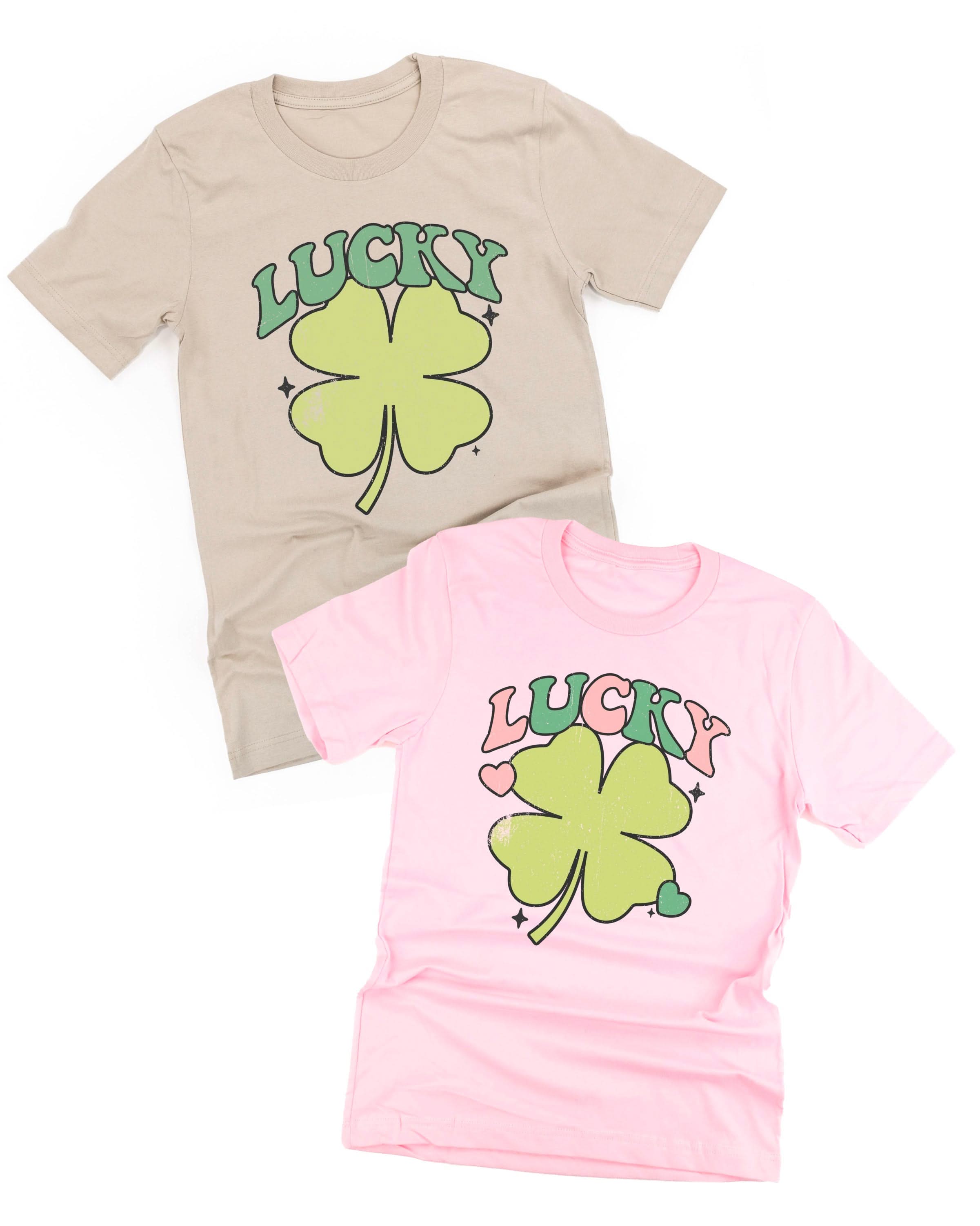 Oversized Lucky Shamrock - Unisex Tee Little Mama Shirt Shop
