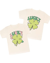 Green Oversized Lucky Shamrock - Child Tee Little Mama Shirt Shop