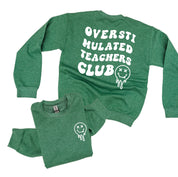 Overstimulated Teachers Club - Melty X Squiggle Smiley (pf & b) - BASIC Fleece Little Mama Shirt Shop LLC