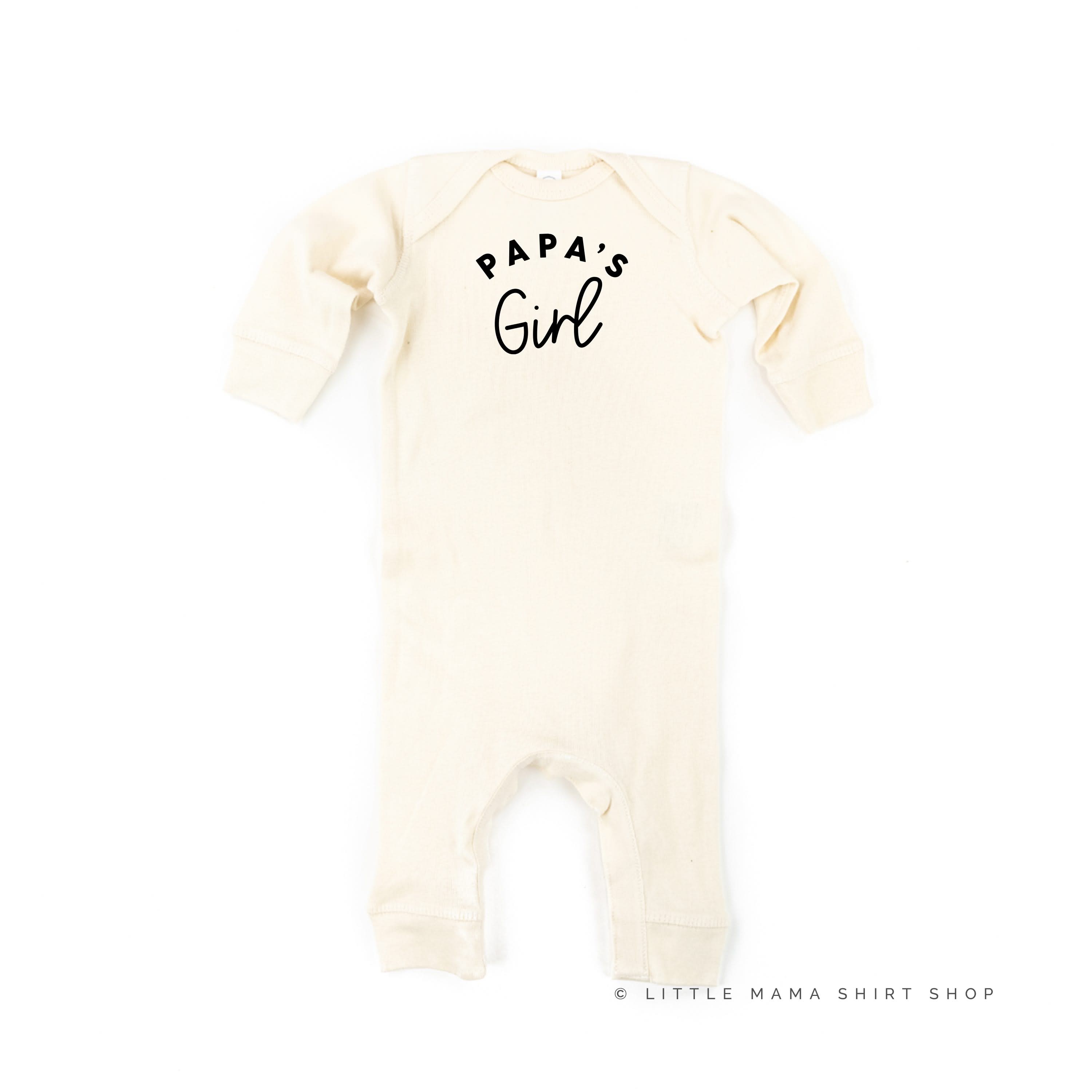 "________ Girl" - (PERSONALIZE IT!) - One Piece Baby Sleeper Little Mama Shirt Shop