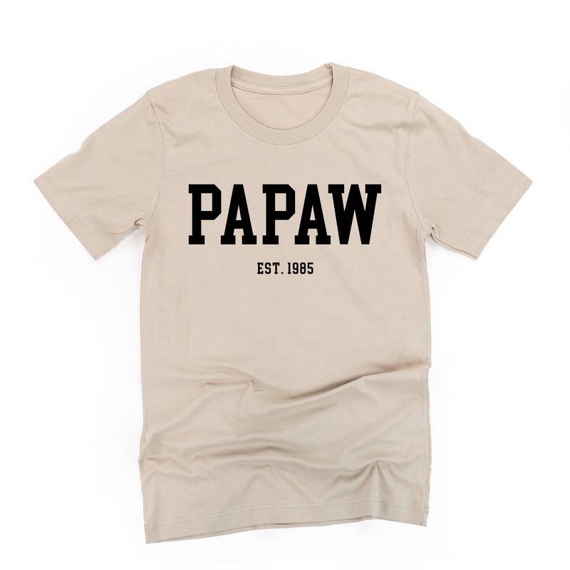 PAPAW - EST. (Select Your Year) - Unisex Tee