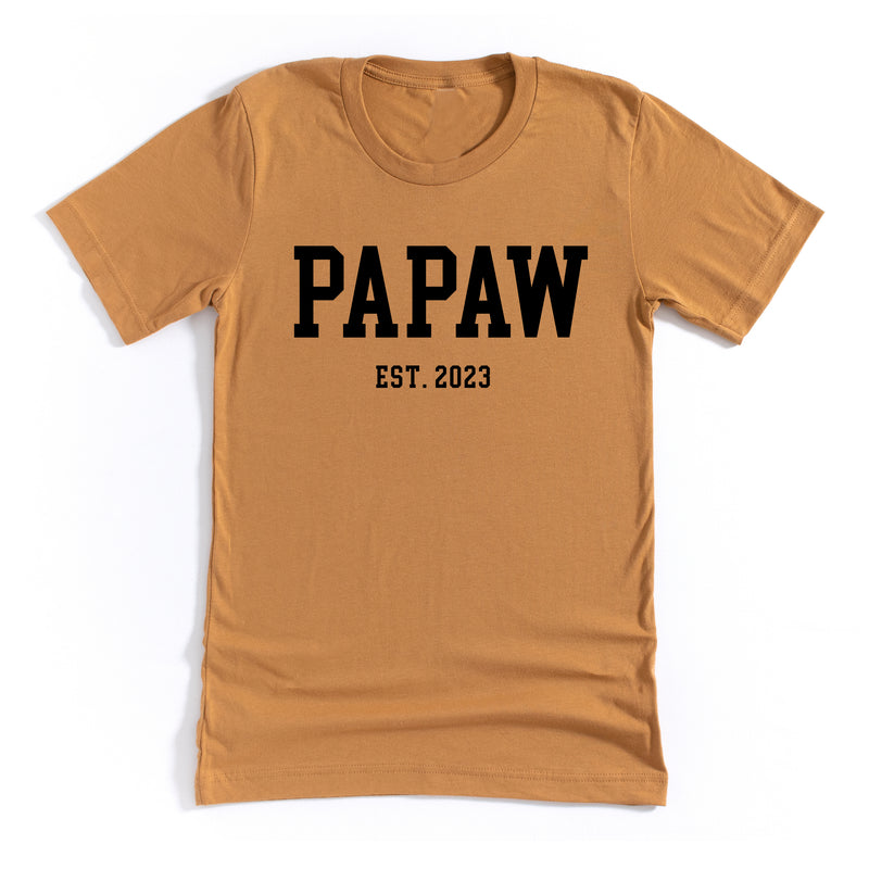PAPAW - EST. (Select Your Year) - Unisex Tee