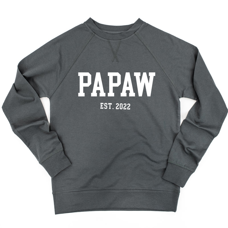 PAPAW - EST. (Select Your Year) - Lightweight Pullover Sweater