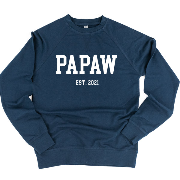 PAPAW - EST. (Select Your Year) - Lightweight Pullover Sweater