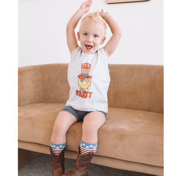 Let's Party - Smiley - CHILD Jersey Tank