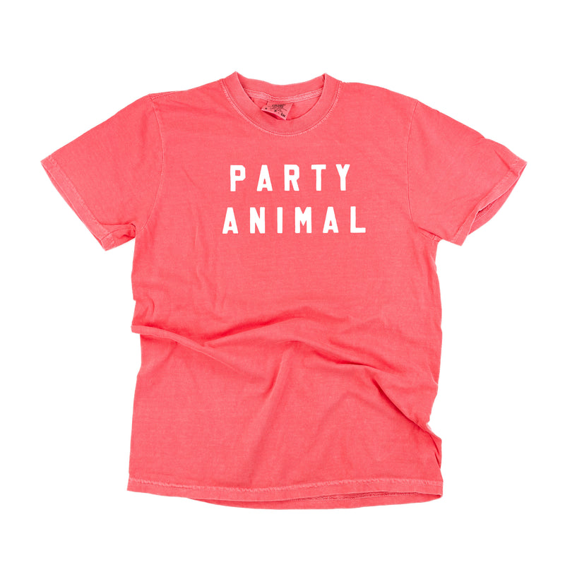 PARTY ANIMAL - BLOCK FONT - SHORT SLEEVE COMFORT COLORS TEE