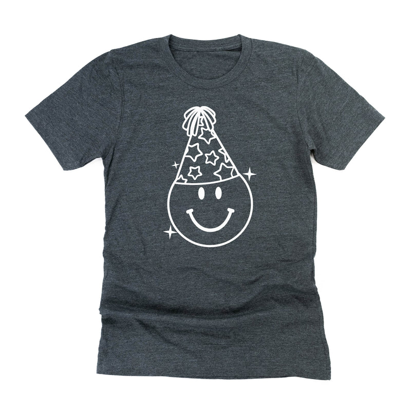 party_hat_smiley_adult_unisex_tee_little_mama_shirt_shop