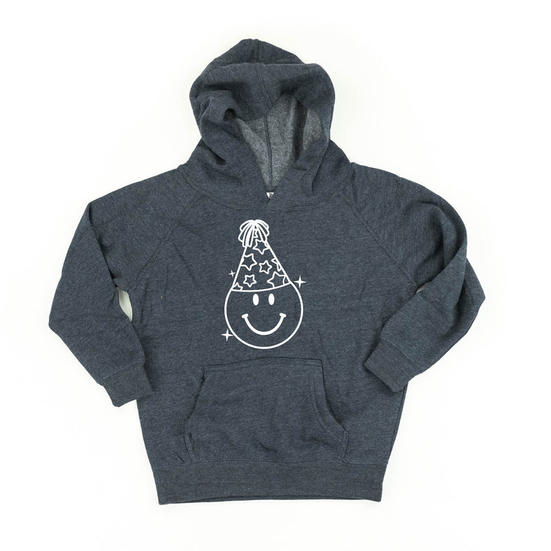 party_hat_smiley_child_hoodie_little_mama_shirt_shop