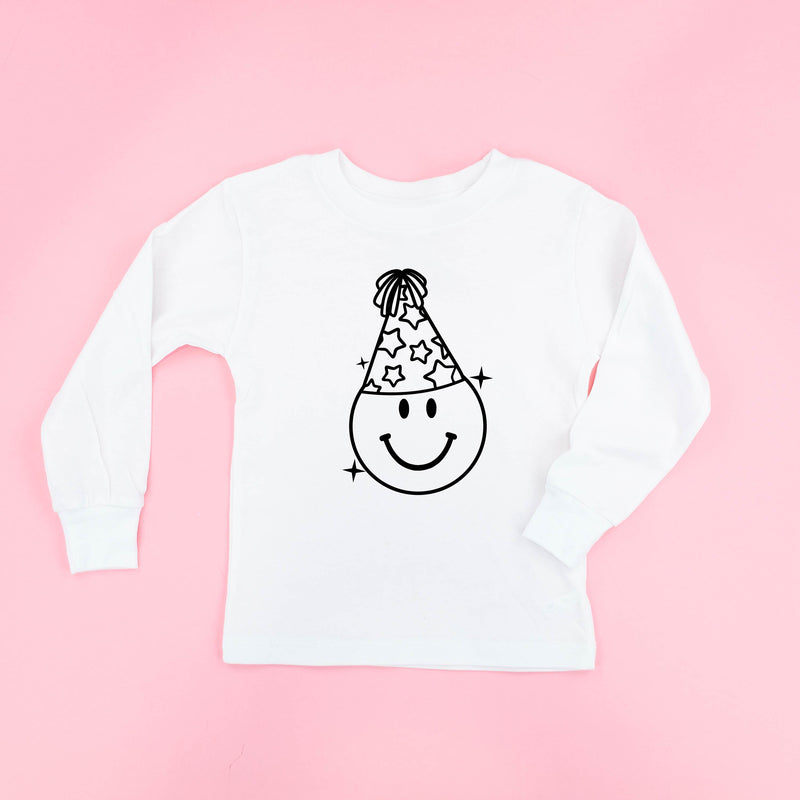 party_hat_smiley_child_longsleeve_little_mama_shirt_shop