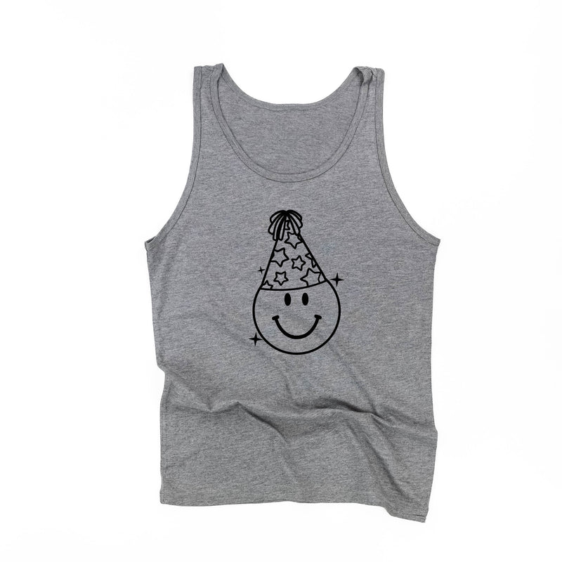 READY TO PARTY SMILEY - Unisex Jersey Tank