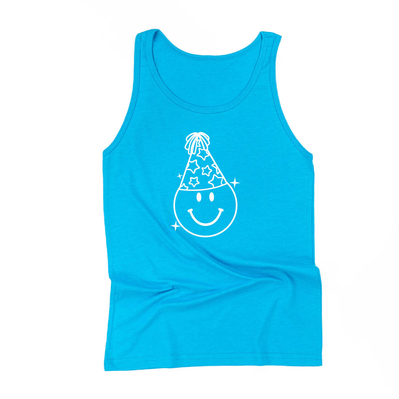 party_hat_smiley_tanktop_little_mama_shirt_shop