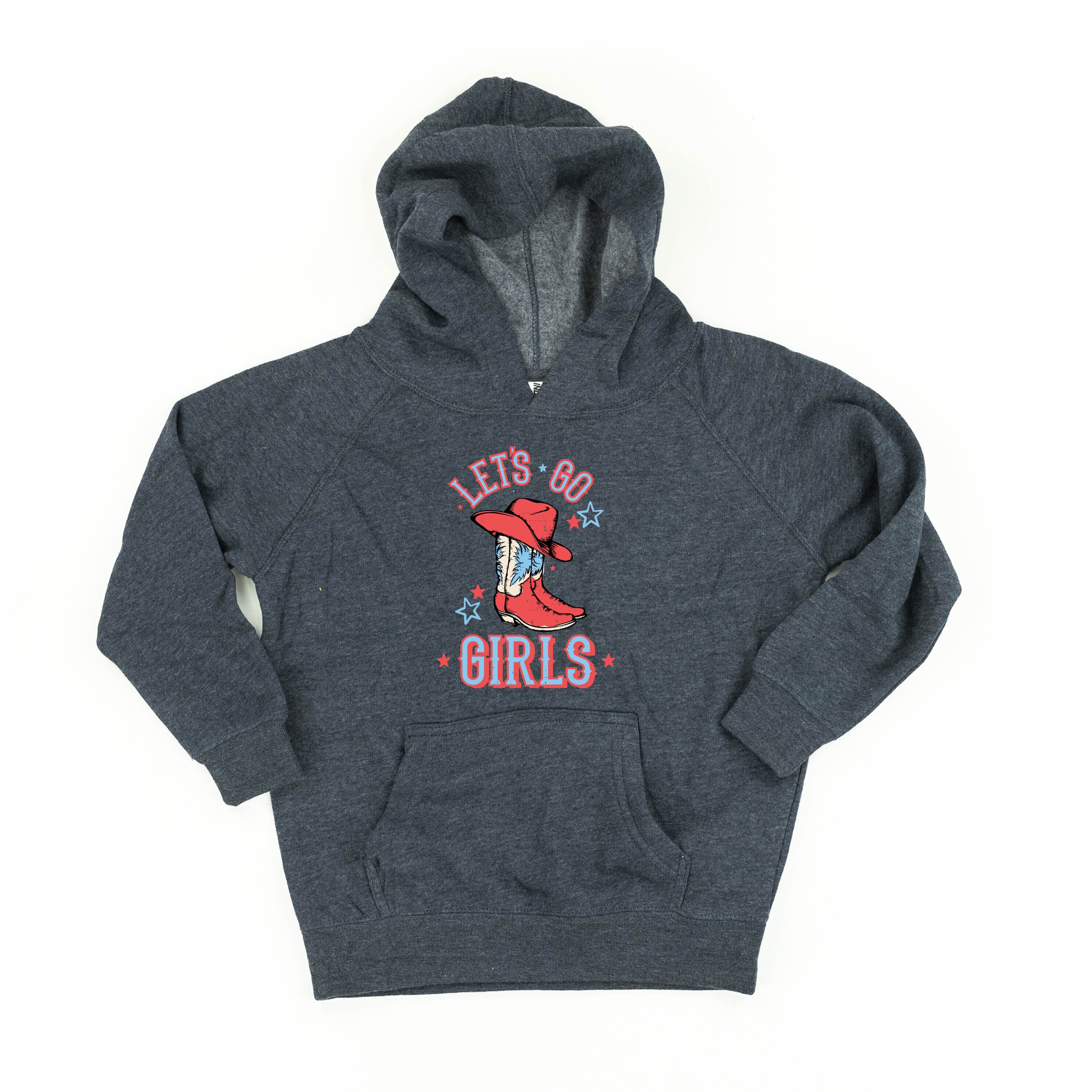 Patriotic Cowgirl - Let's Go Girls - Child HOODIE Little Mama Shirt Shop LLC