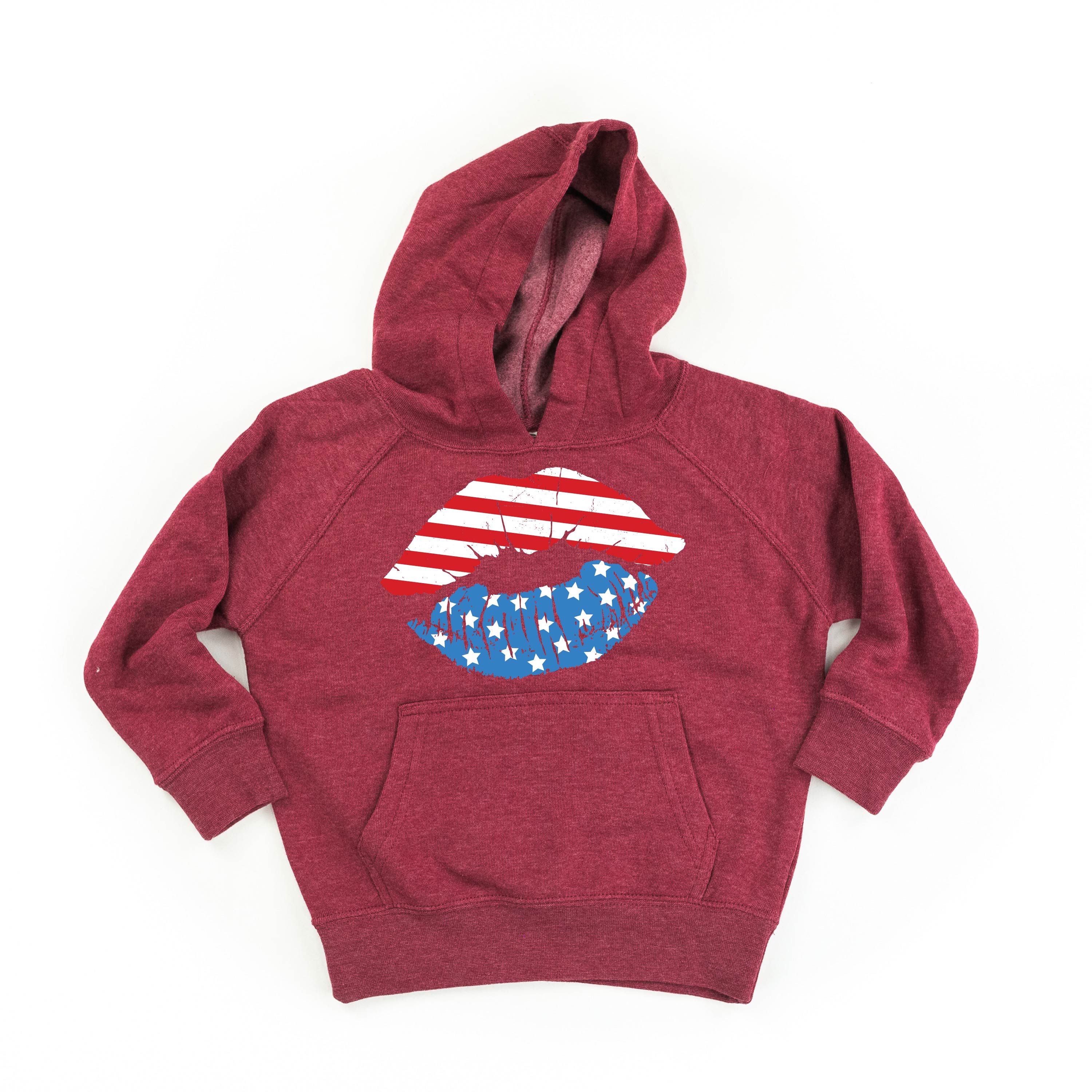 Patriotic Lips - Child HOODIE Little Mama Shirt Shop LLC