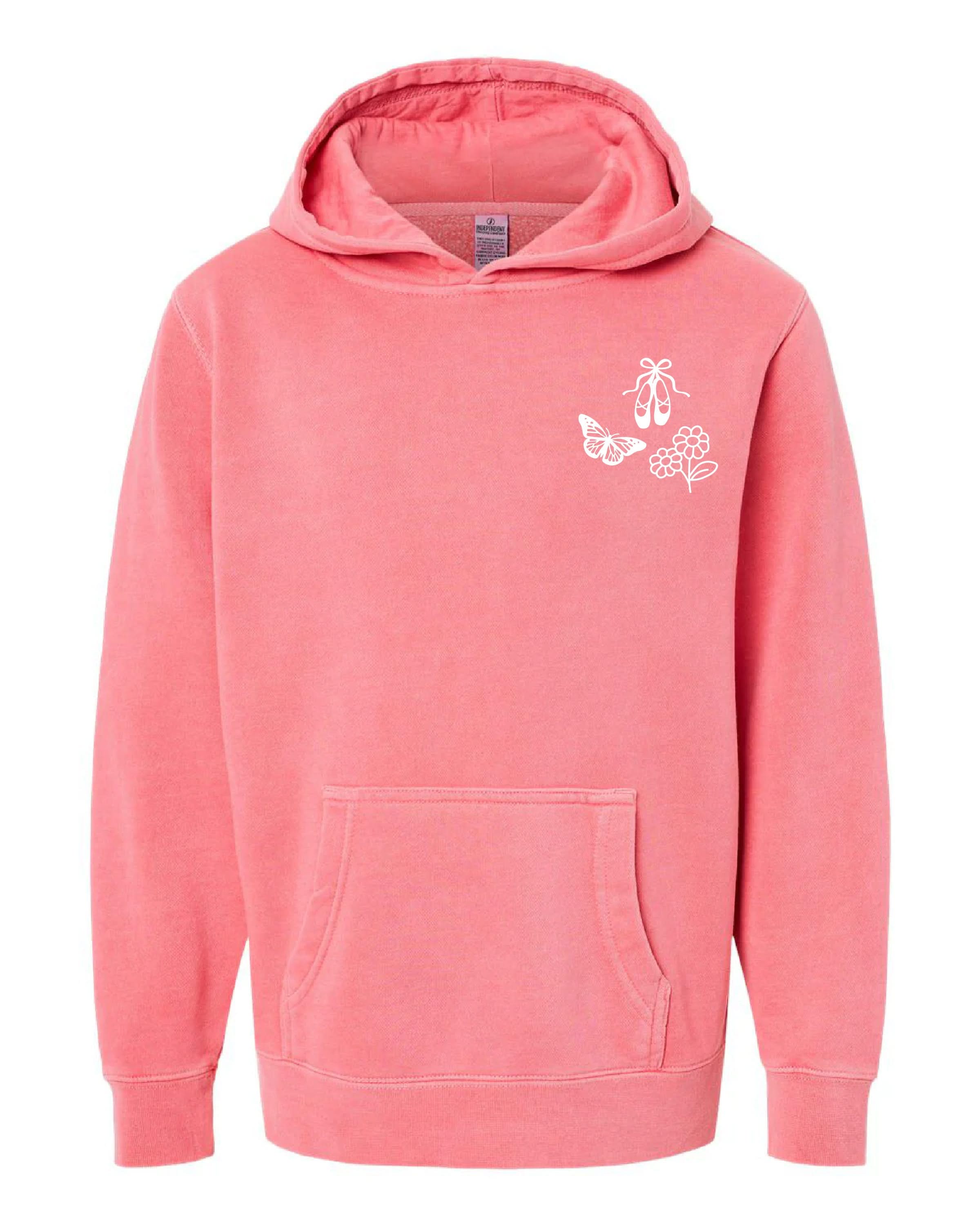 Youth Personali-tees - Choose your symbols - Pigment Hoodie Little Mama Shirt Shop LLC