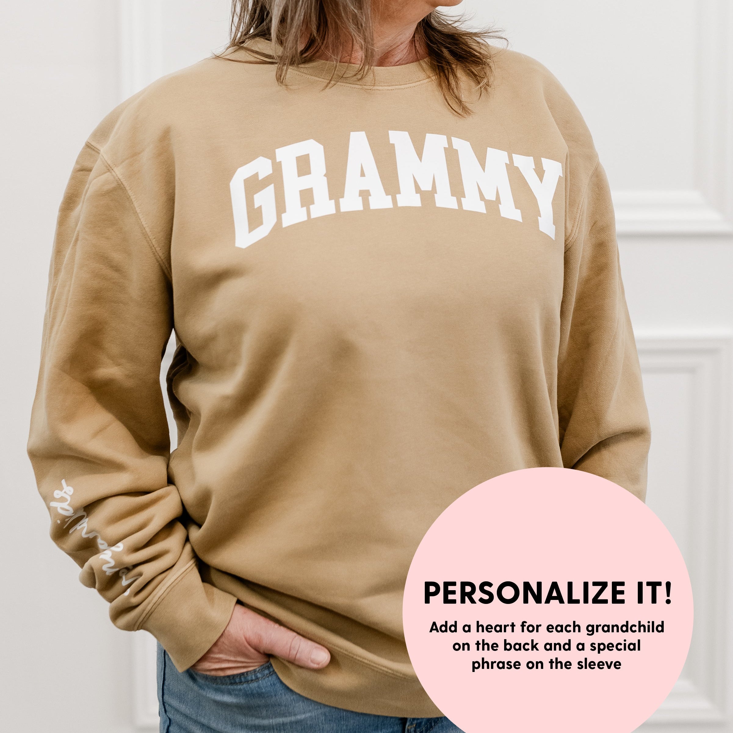 Grandma + Crew - Pigment Crewneck - Mother's Day Exclusive Little Mama Shirt Shop LLC