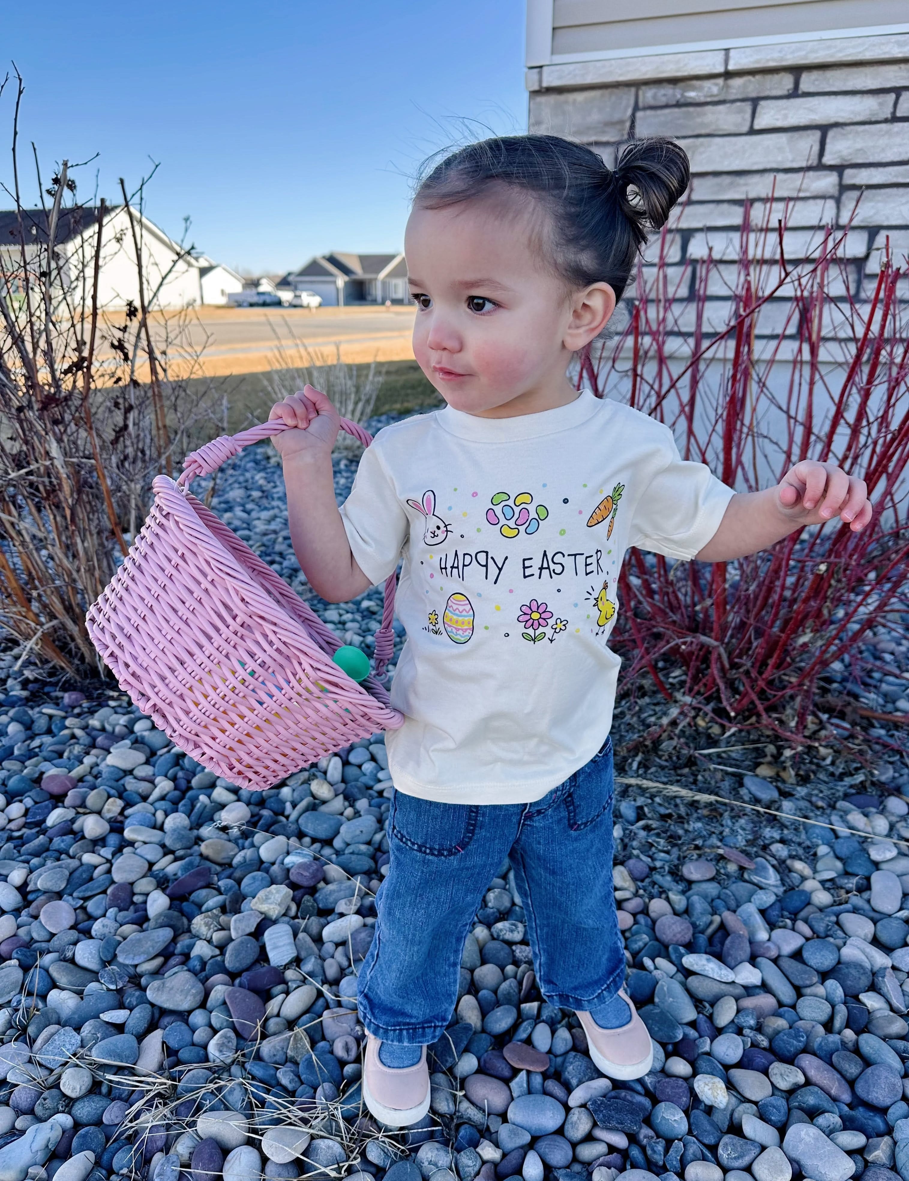 Happy Easter Child Tee | Kids Easter Graphic Shirt Little Mama Shirt Shop LLC
