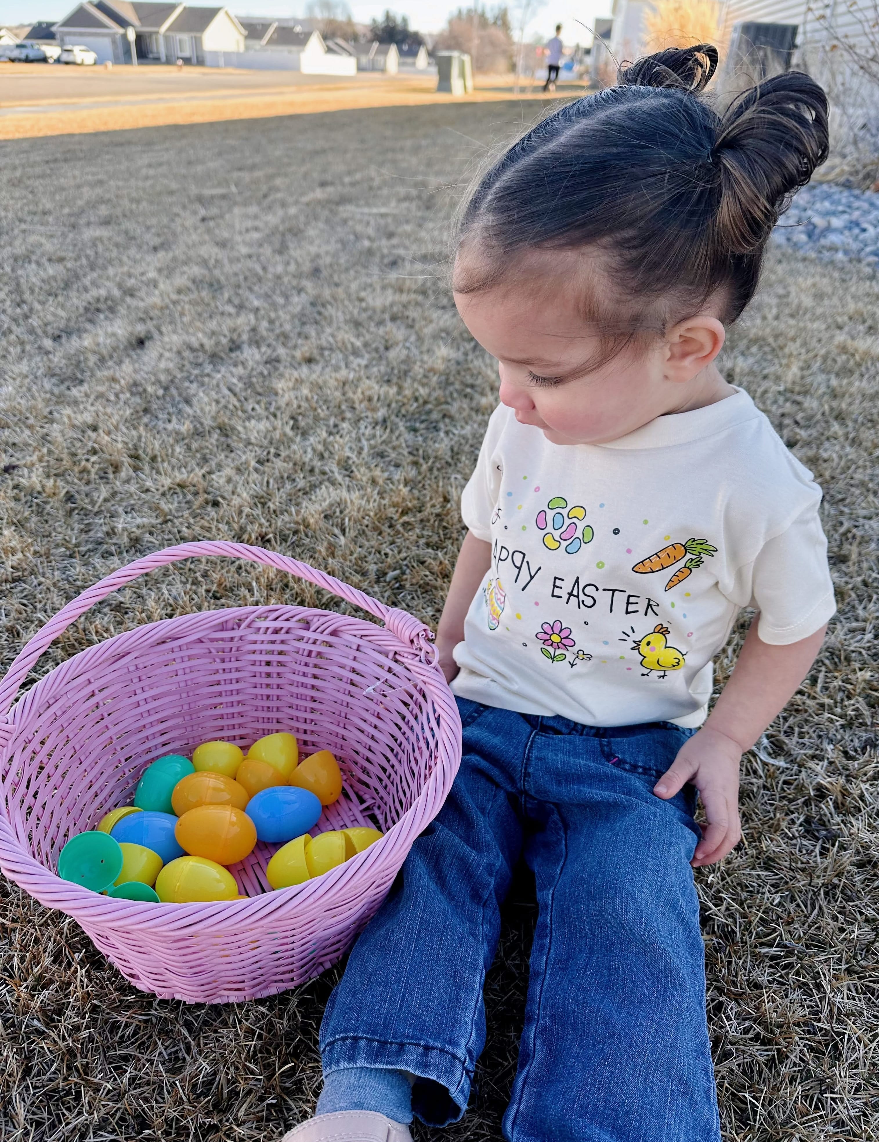 Happy Easter Child Tee | Kids Easter Graphic Shirt Little Mama Shirt Shop LLC