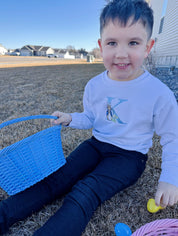 Embroidered Child Sweater - Hoppy Initials Little Mama Shirt Shop LLC
