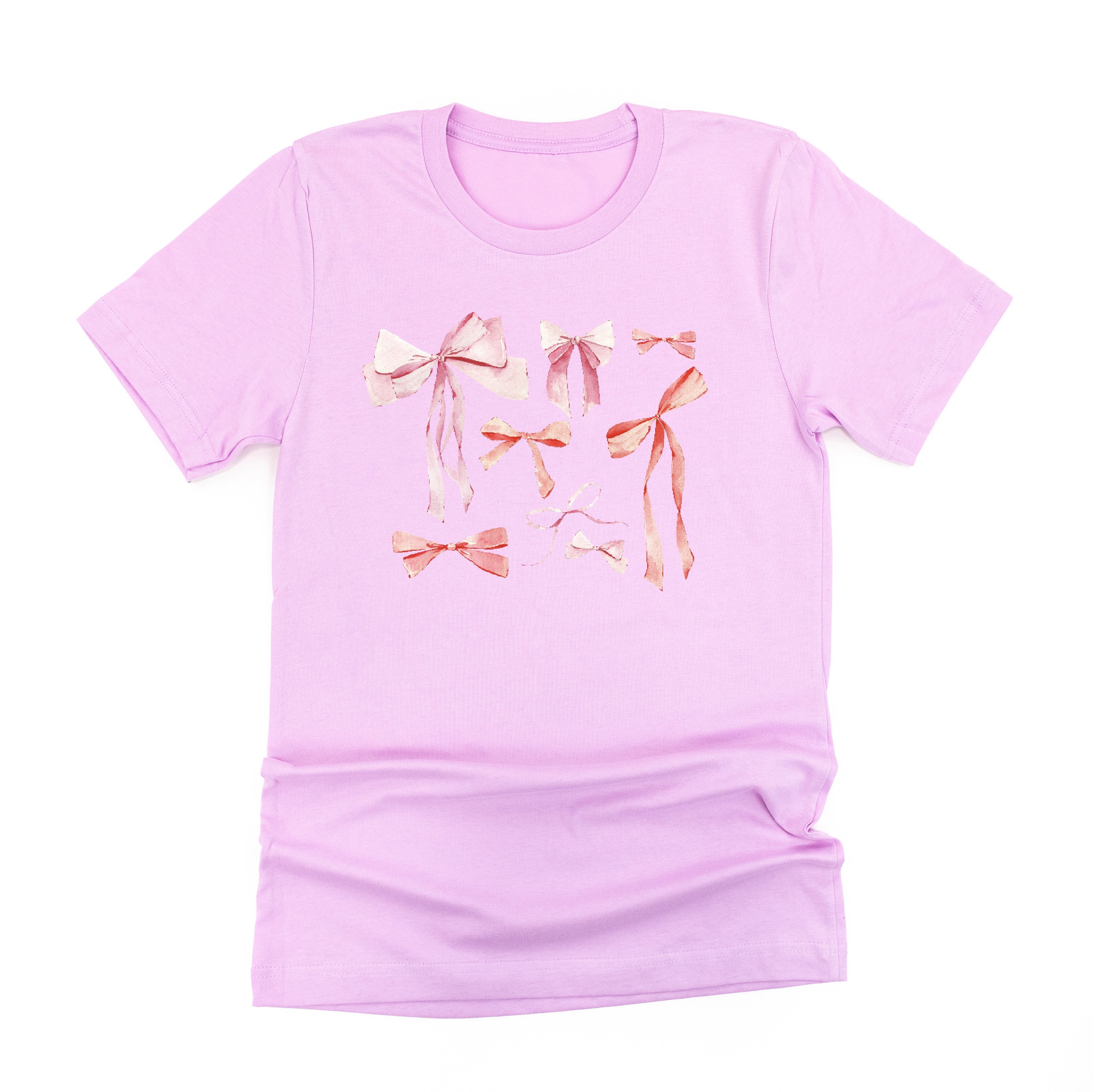 Pink And Red Valentine Bows - Unisex Tee Little Mama Shirt Shop