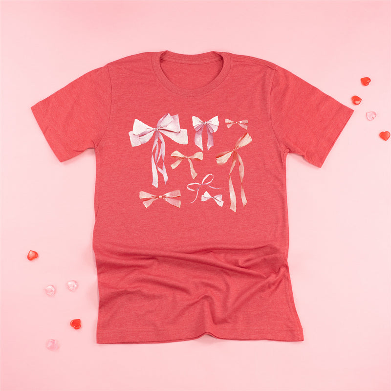Pink and Red Valentine Bows - Unisex Tee