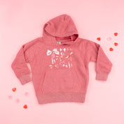 Pink And Red Valentine Bows - Child HOODIE Little Mama Shirt Shop
