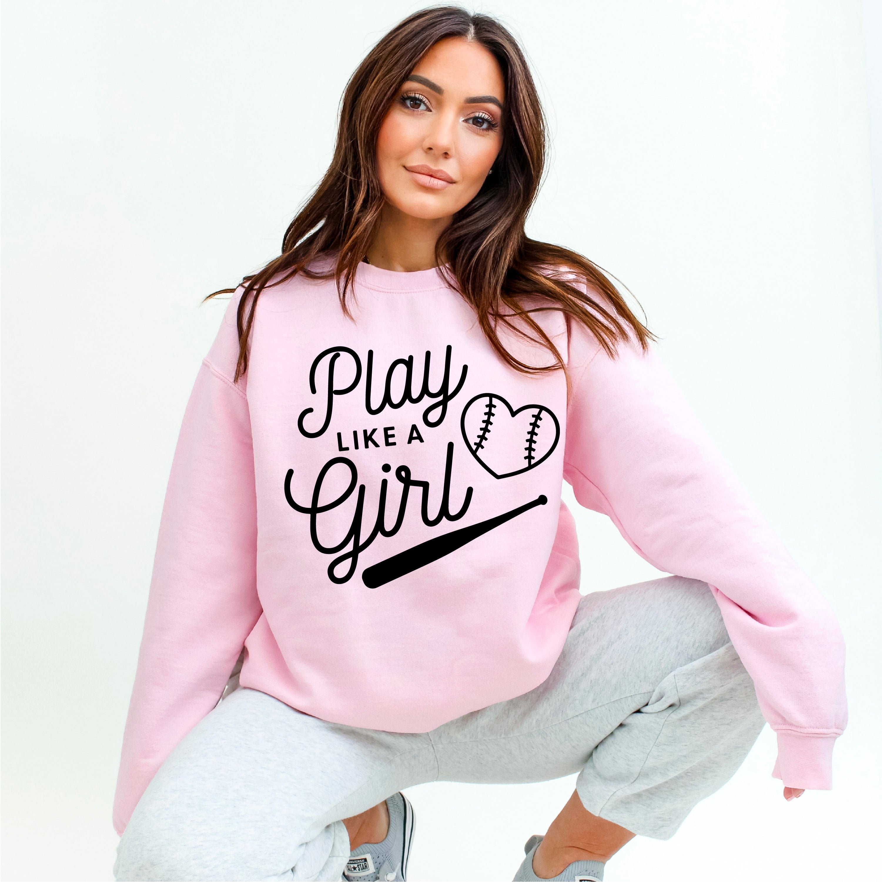 Play Like A Girl - BASIC Fleece Little Mama Shirt Shop LLC