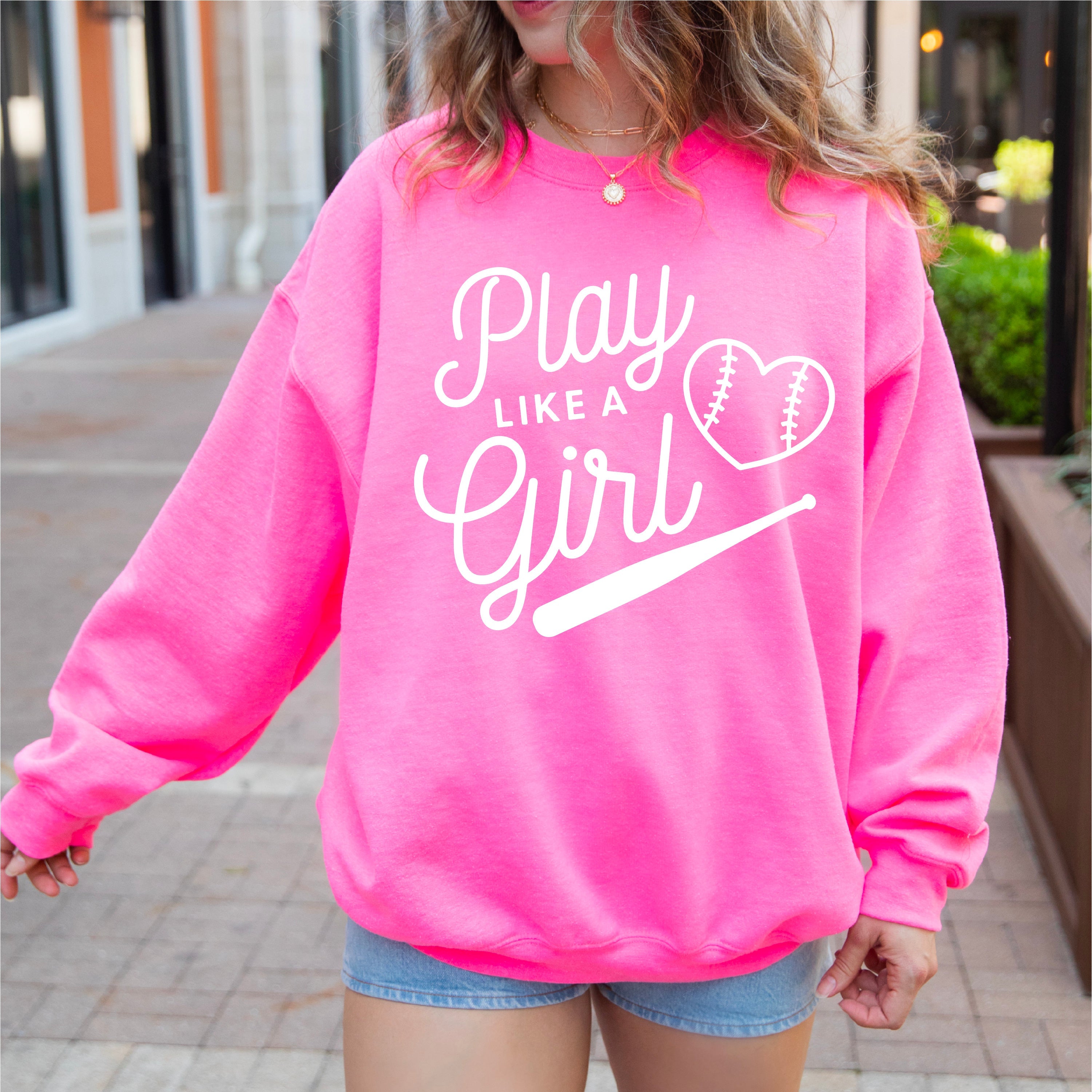 Play Like A Girl - BASIC Fleece Little Mama Shirt Shop LLC
