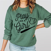 Play Like A Girl - BASIC Fleece Little Mama Shirt Shop LLC