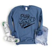Play Like A Girl - BASIC Fleece Little Mama Shirt Shop LLC