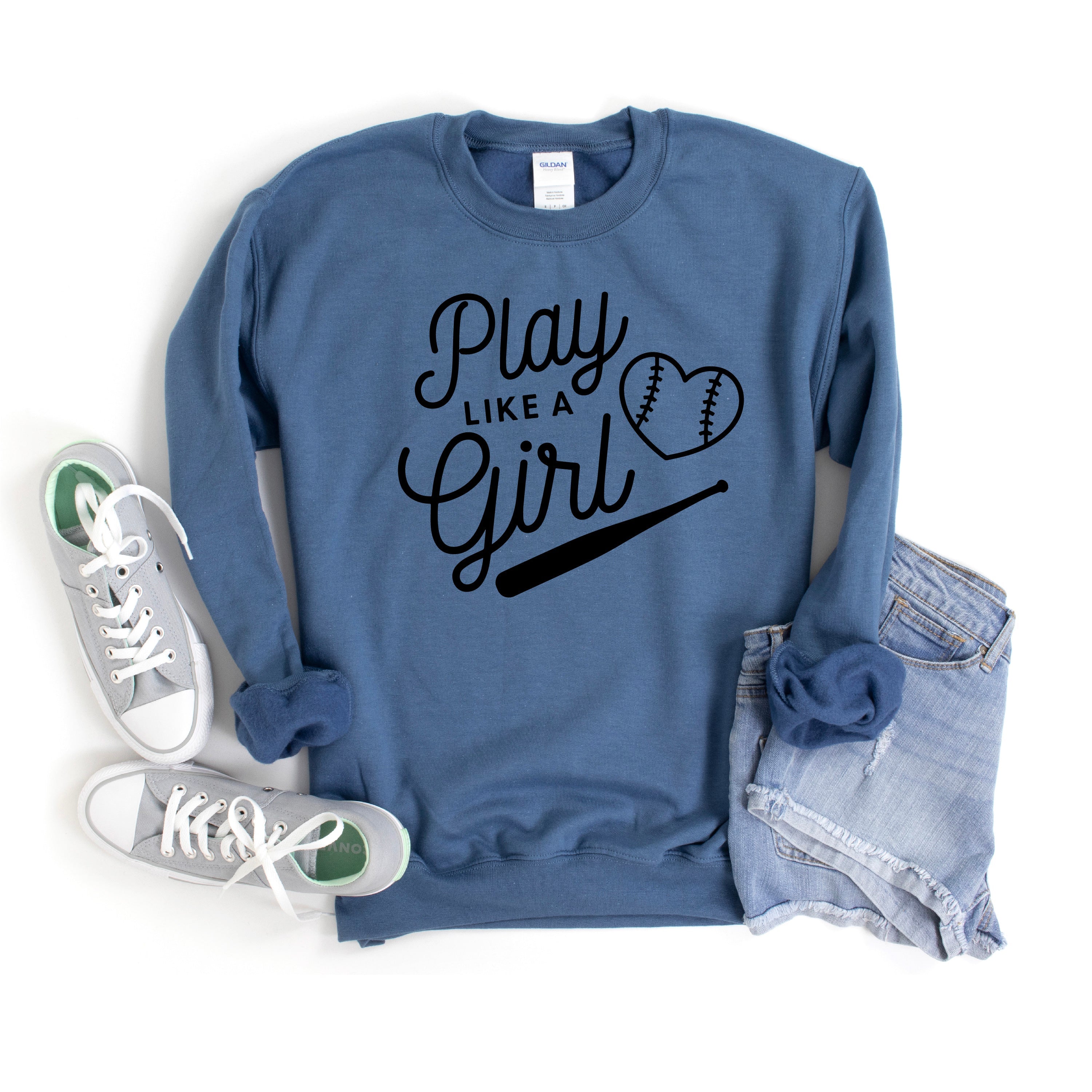 Play Like A Girl - BASIC Fleece Little Mama Shirt Shop LLC