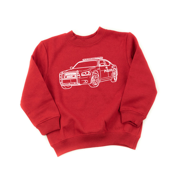 POLICE CAR - Minimalist Design - Child Sweater