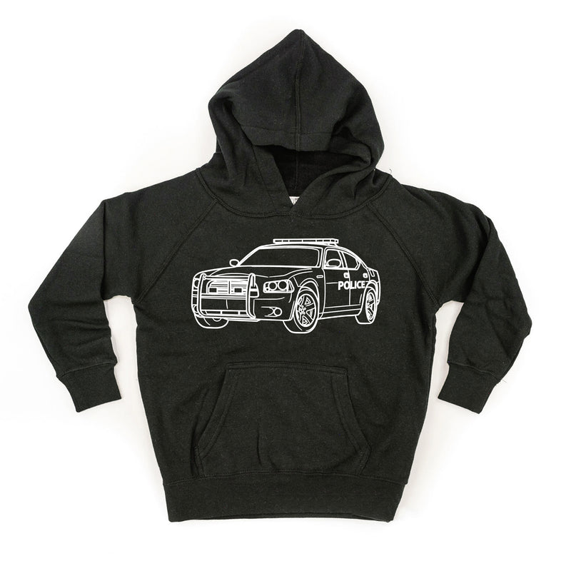 POLICE CAR - Minimalist Design - Child Hoodie