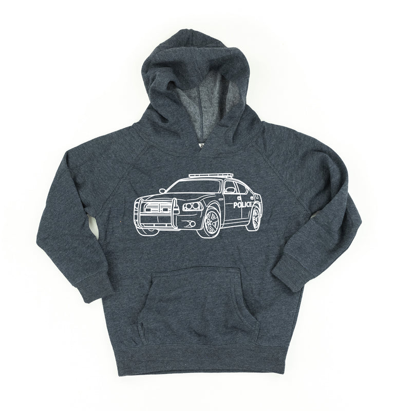 POLICE CAR - Minimalist Design - Child Hoodie