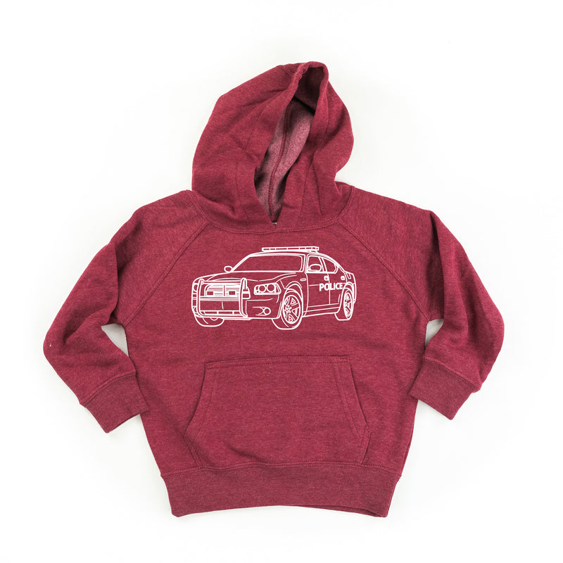 POLICE CAR - Minimalist Design - Child Hoodie