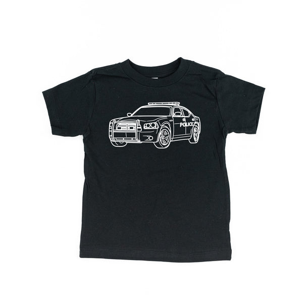 POLICE CAR - Minimalist Design - Short Sleeve Child Shirt