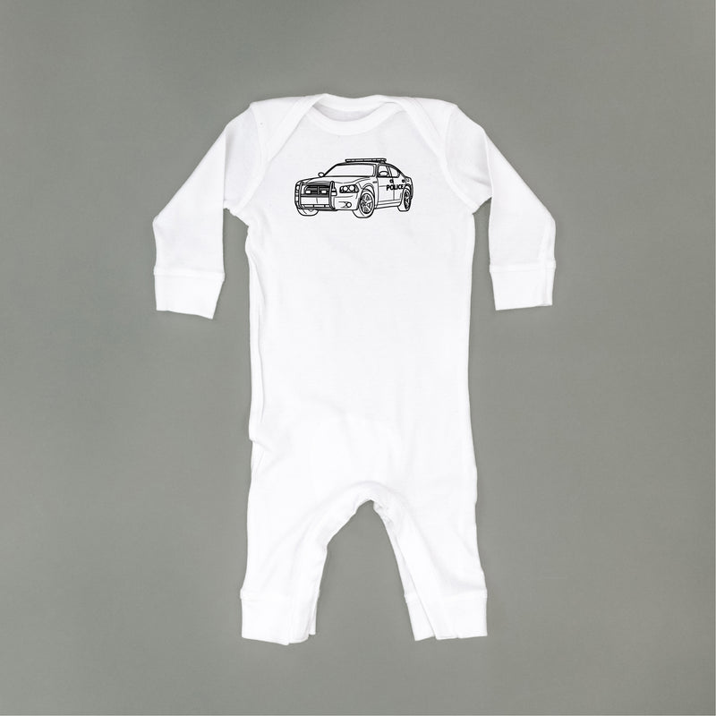 POLICE CAR - Minimalist Design - One Piece Baby Sleeper