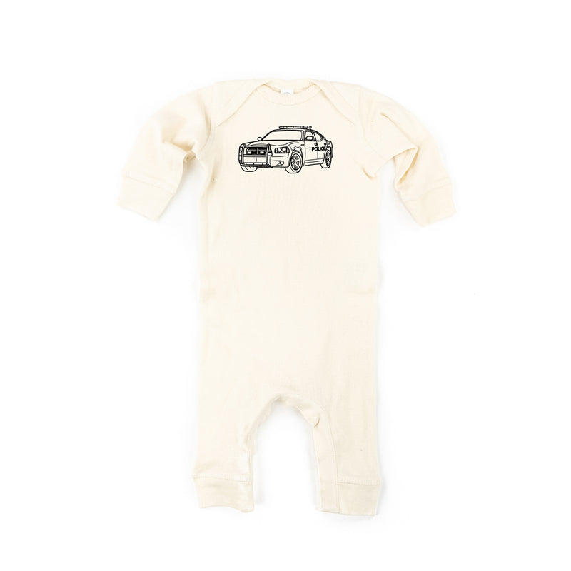 POLICE CAR - Minimalist Design - One Piece Baby Sleeper