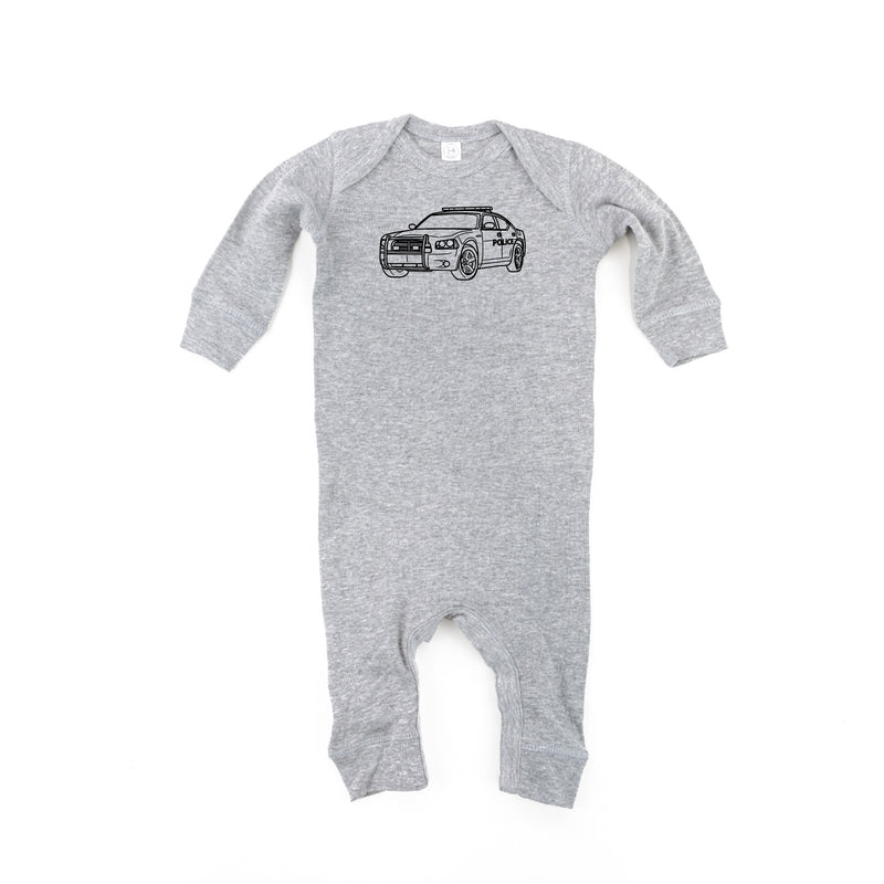 POLICE CAR - Minimalist Design - One Piece Baby Sleeper