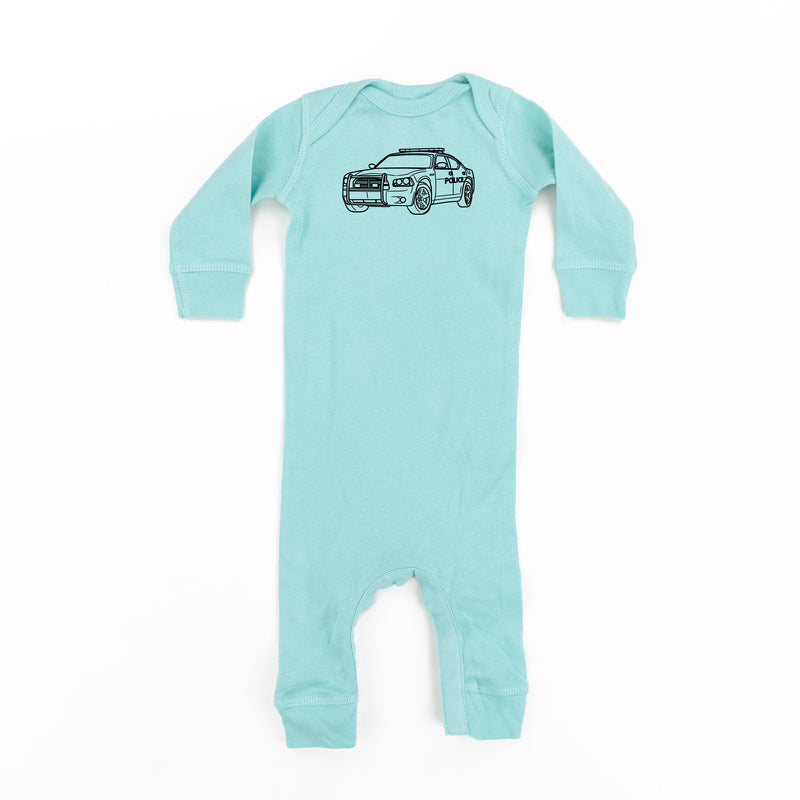 POLICE CAR - Minimalist Design - One Piece Baby Sleeper