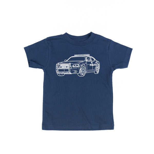 POLICE CAR - Minimalist Design - Short Sleeve Child Shirt