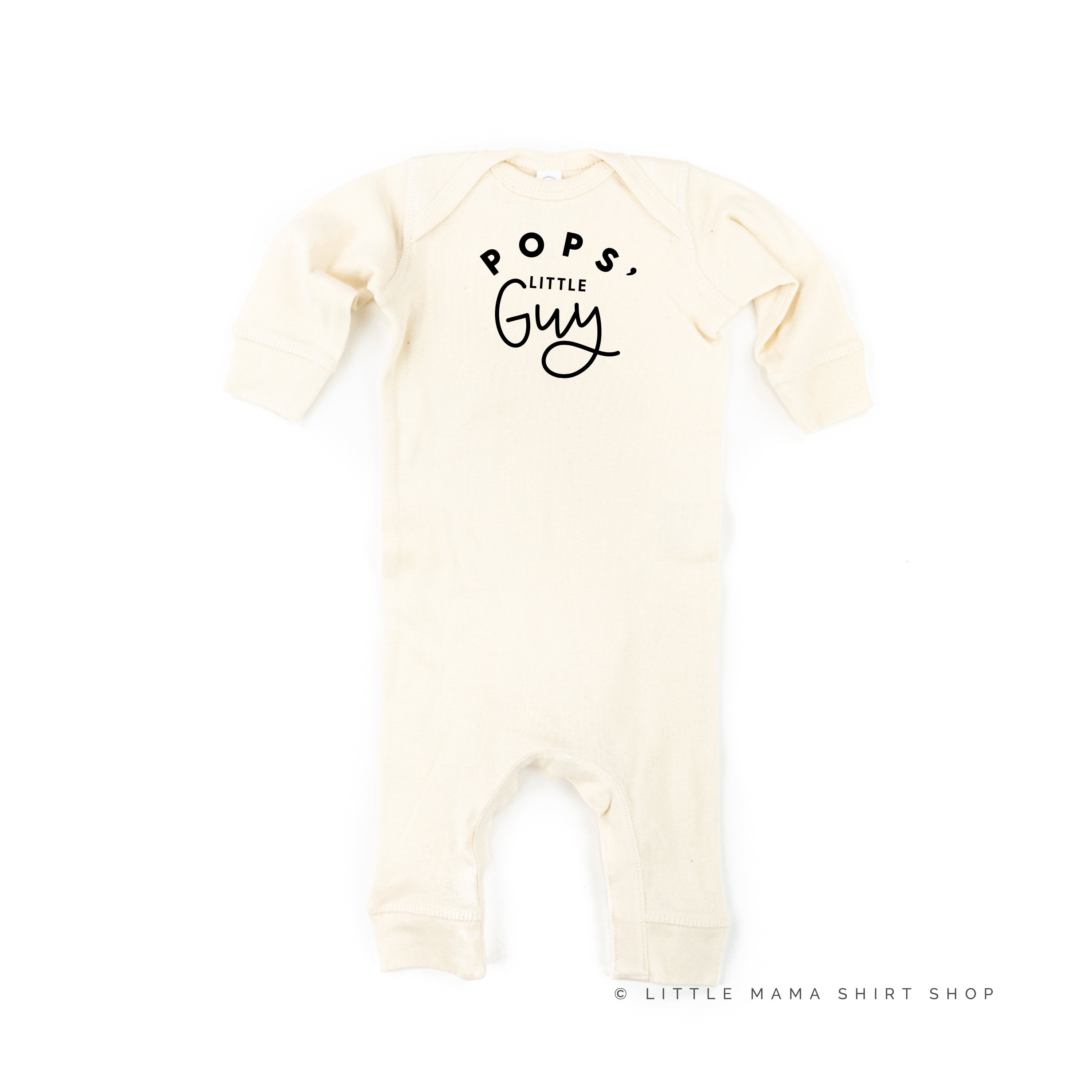 "______ Little Guy" - (PERSONALIZE IT!) One Piece Baby Sleeper Little Mama Shirt Shop